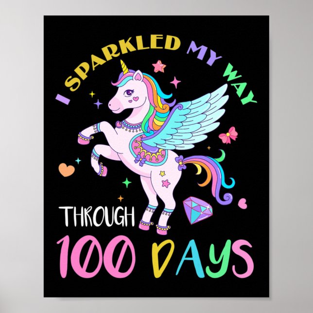 Ich habe mich durch 100 Tage Unico in der Schule g Poster (Vorne)