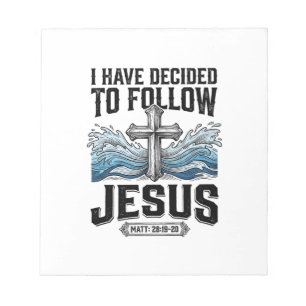 Ich habe mich entschieden, Jesus Vintage-Shirt zu  Notizblock
