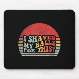 Ich habe mich für diese lustige Retro-Grafik rasie Mousepad