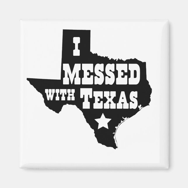 Ich habe mich mit Texas unterhalten Magnet (Vorne)
