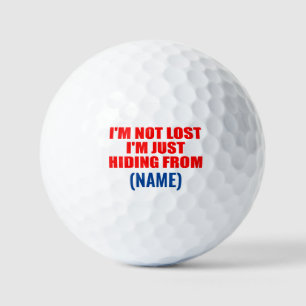 Ich habe mich nicht verlaufen, ich verstecke mich  golfball