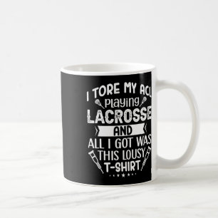 Ich habe mir die Lacrosse Funny Knee-Operation kap Kaffeetasse