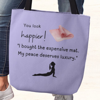 Ich habe mir die teure Yogamatte gekauft Tasche