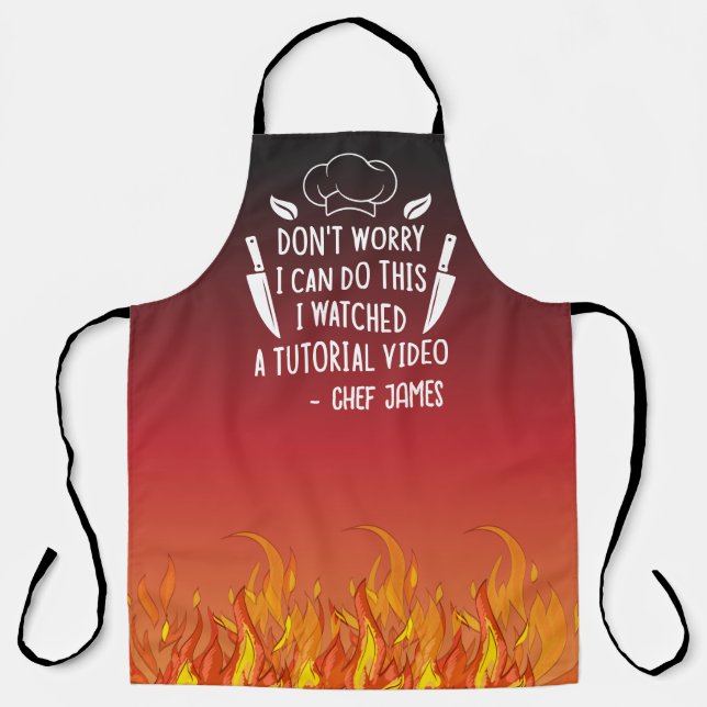Ich habe mir einen Tutorial Video Funny & Custom K Schürze (Vorderseite)
