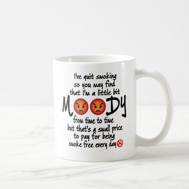 Ich habe mit dem Rauchen aufgehört Kaffeetasse (Rechts)