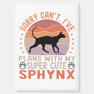 Ich habe mit meiner Sphynx-Katze Pläne Magnet