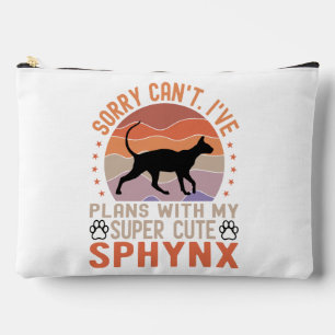 Ich habe mit meiner Sphynx-Katze Pläne Zubehörtasche