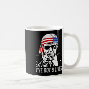 Ich habe neun Leben - Trump 2024 Lustig Kaffeetasse