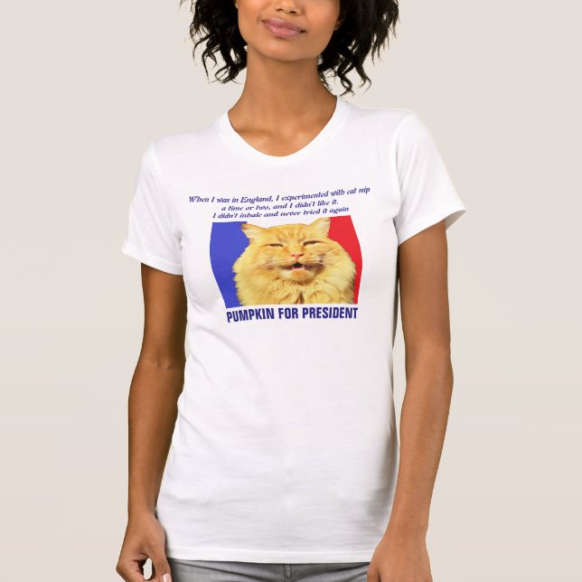 Ich habe nicht eingeatmet - Pumpkin für den Präsid T-Shirt (Vorderseite)