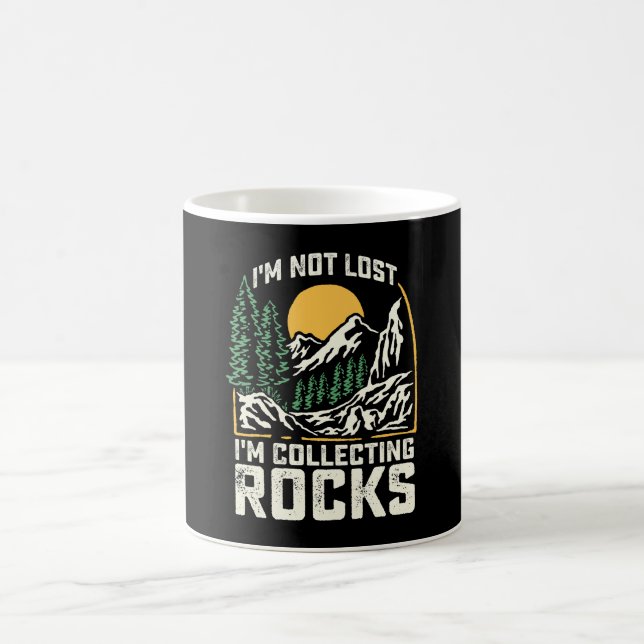 Ich habe nicht verloren, dass ich Steine sammle Kaffeetasse (Mittel)