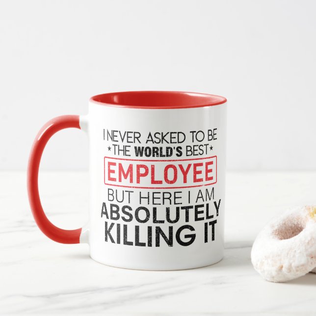 Ich habe nie gefragt, der beste Mitarbeiter der We Tasse (Mit Donut)