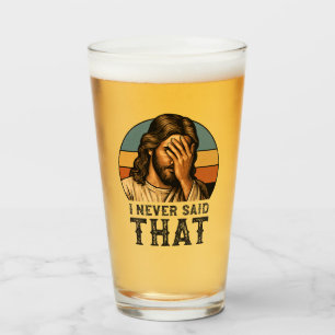 Ich habe nie gesagt, dass Jesus Meme lustiger Chri Glas