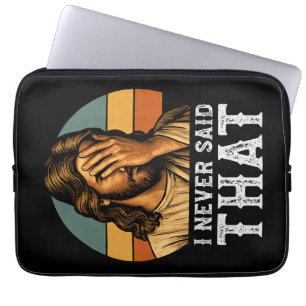 Ich habe nie gesagt, dass Jesus Meme lustiger Chri Laptopschutzhülle