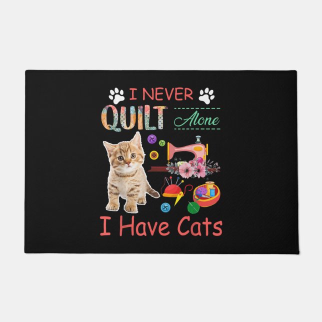 Ich habe nie nur eine Katze gequillt. Fußmatte (Vorderseite)