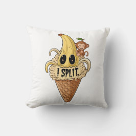 Ich habe niedliches Bananeneis gespalten Kissen