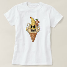 Ich habe niedliches Bananeneis gespalten