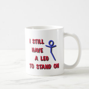 Ich habe noch ein Bein, zum auf Strichmännchen Kaffeetasse