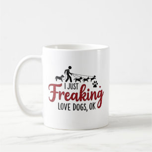 Ich habe nur Liebe Hunde erfriert, ok! Mug Kaffeetasse