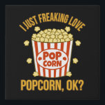 Ich habe nur Liebe Popcorn Ok Popcorns Essen Essen Künstlicher Leinwanddruck<br><div class="desc">Diese grafische Idee ist für Popcornliebhaber. Diese lustige Grafik- / Zitat-Kleidung macht alle Popcorn-Esser glücklich.</div>