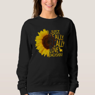 Ich habe nur wirklich Liebe Dackeln Männer Dog Sun Sweatshirt