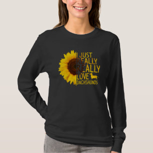 Ich habe nur wirklich Liebe Dackeln Männer Dog Sun T-Shirt