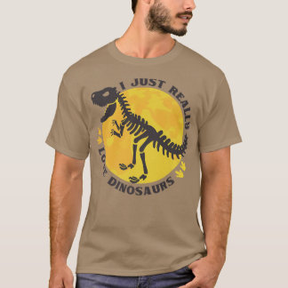 Ich habe nur wirklich Liebe Dinosaurier Skelettkno T-Shirt