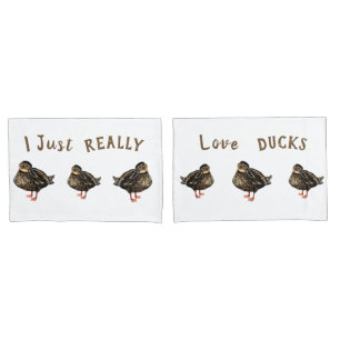 Ich habe nur wirklich Liebe Enten Pillowcases Kissenbezug