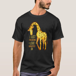 Ich habe nur wirklich Liebe Giraffes Zookeeper Tie T-Shirt