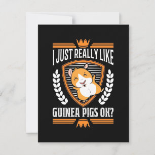 Ich habe nur wirklich Liebe Guinea Pig Dankeskarte