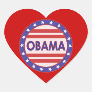 Ich habe OBAMA Herz Herz-Aufkleber