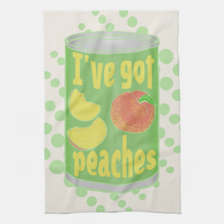 Ich habe Pfirsiche got Geschirrtuch