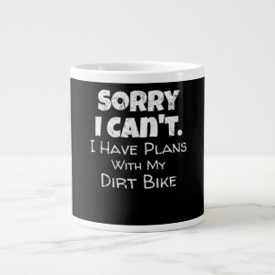 Ich habe Pläne mit meinem Dirt-Bike-Geschenk Jumbo-Tasse