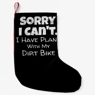 Ich habe Pläne mit meinem Dirt-Bike-Geschenk Kleiner Weihnachtsstrumpf