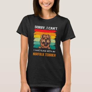 Ich habe Pläne mit meinem Norfolk Terrier Hund Vat T-Shirt