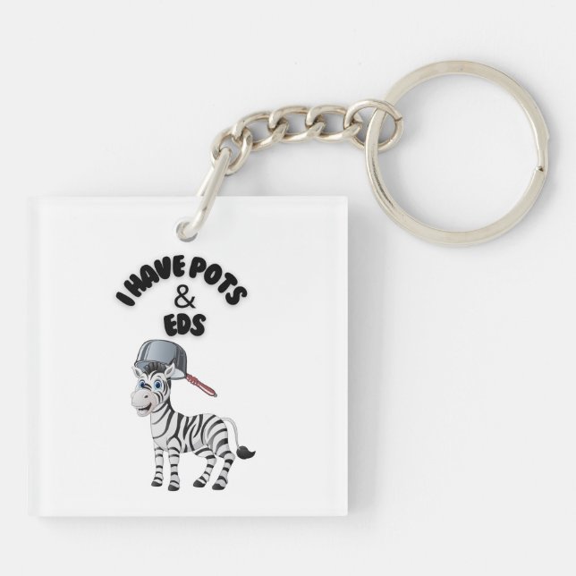 ICH HABE POTS & EDS SCHLÜSSELANHÄNGER (Rückseite)