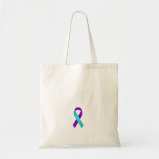 Ich habe Prävention Teal Purple Ribbon Überlebende Tragetasche