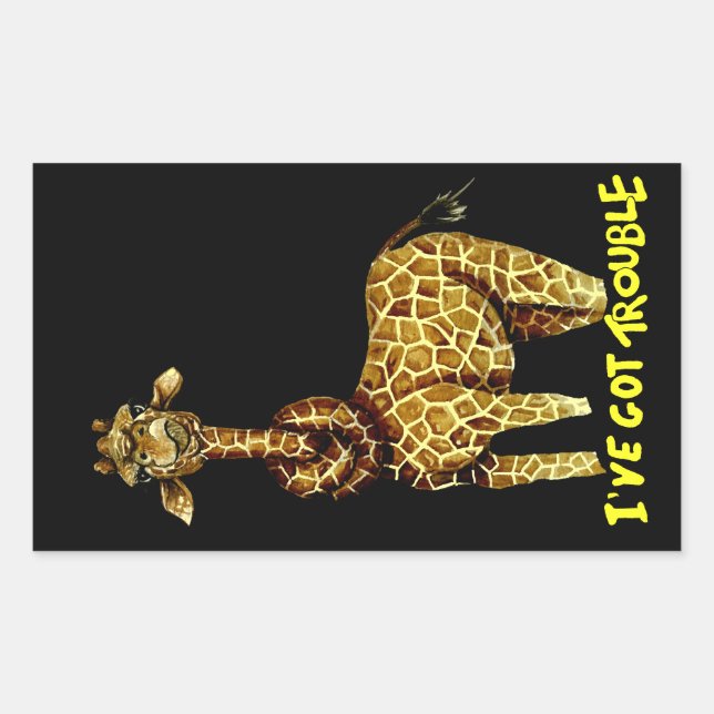 Ich habe Probleme got Rechteckiger Aufkleber (Vorderseite)