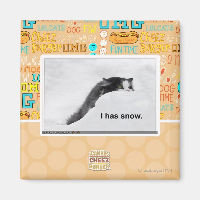 Ich habe Schnee. Magnet (Vorne)