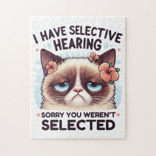 Ich habe selektives Gehör, lustiges Katzenliebhabe