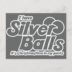 Ich habe Silberbälle. Weihnachten ist in meinen Ho