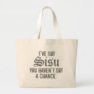 Ich habe Sisu 3 Tunnel-bohrwagenTaschen-Tasche Jumbo Stoffbeutel