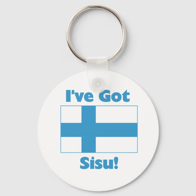 Ich habe Sisu Got Schlüsselanhänger (Vorderseite)