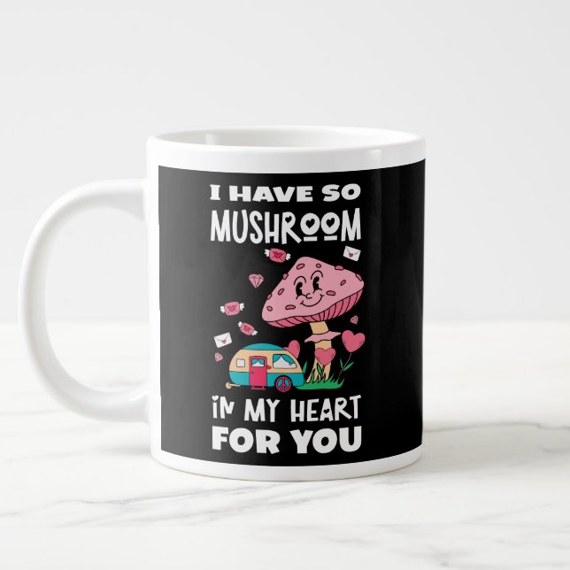 Ich habe so viel Pilz im Herzen für dich Jumbo-Tasse (Links)