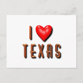 Ich habe Texas gehört Postkarte