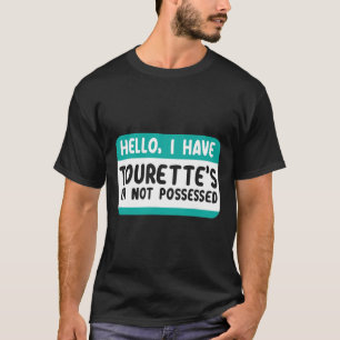 Ich habe Tourette Syndrome Awareness Aquamarin Rib T-Shirt