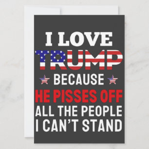 "Ich habe Trump Liebe, weil er alle Menschen absch Einladung