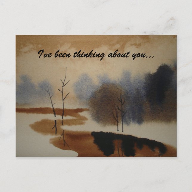 Ich habe über dich nachgedacht.. Postkartenfreund Postkarte (Vorderseite)