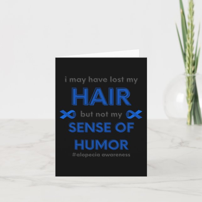 Ich habe vielleicht Alopecia Haarausfall Awa verlo Karte (Vorderseite)