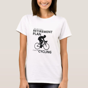 Ich habe vor, Fahrrad zu fahren, wenn ich im Ruhes T-Shirt
