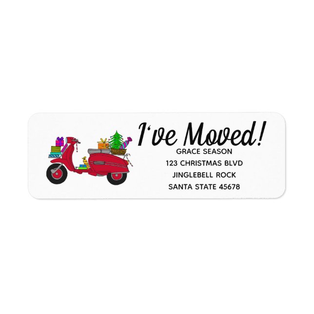 Ich habe Weihnachts-Roller mit Geschenken bewegt (Vorne)